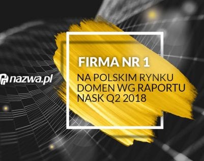 nazwa.pl liderem wśród rejestratorów domen
