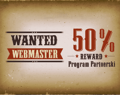 Wanted webmaster - 50% prowizji w Programie Partnerskim nazwa.pl