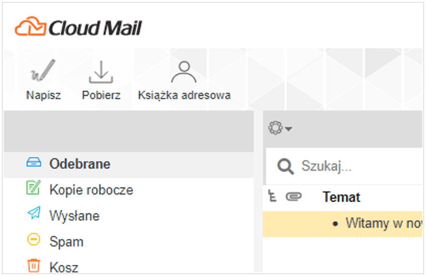 Uruchomienie Cloud Mail od nazwa.pl