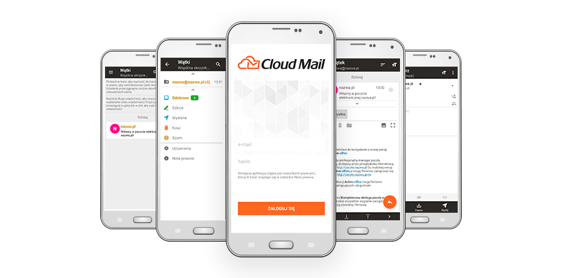 CloudMail od nazwa.pl - aplikacja w wersji mobilnej na smartfony