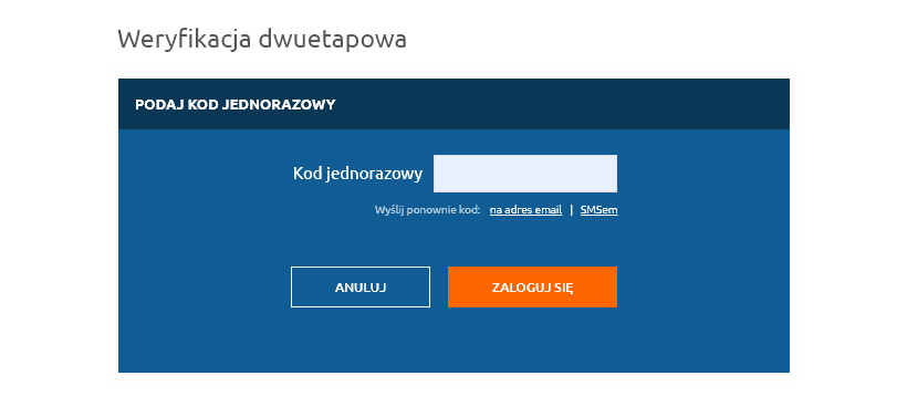 Autoryzacja dwuetapowa 2FA przy logowaniu do Panelu Klienta | nazwa.pl