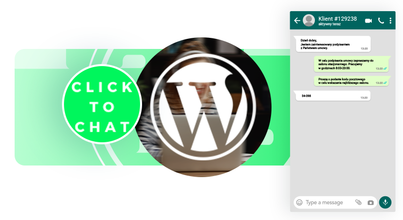 Wtyczka Click to Chat WordPress | nazwa.pl