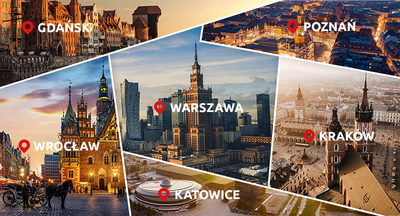 CDN nazwa.pl w kluczowych polskich miastach wojewódzkich