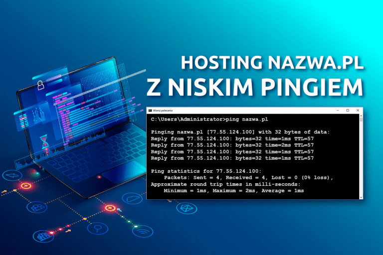 Hosting nazwa.pl z niskim pingiem | nazwa.pl