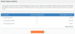 Utwórz kopię na żądanie w CloudHosting Panel | nazwa.pl