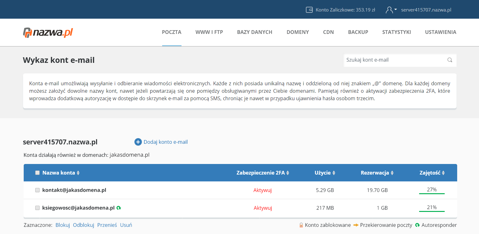 Jak włączyć autoryzację 2FA w CloudHosting Panel | nazwa.pl