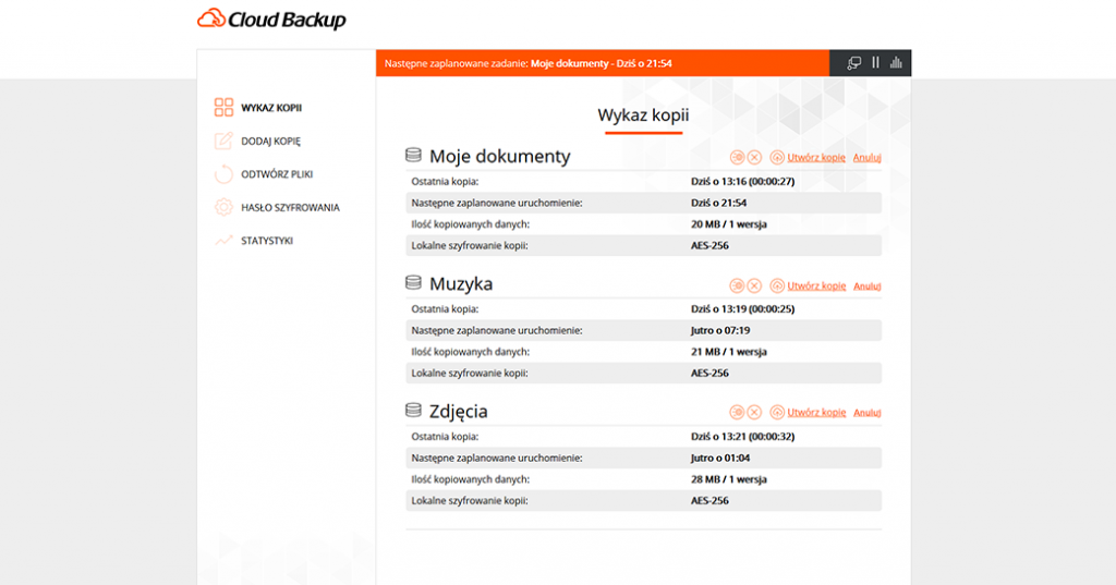 Cloud Backup dla Windows, macOS i Linux | nazwa.pl