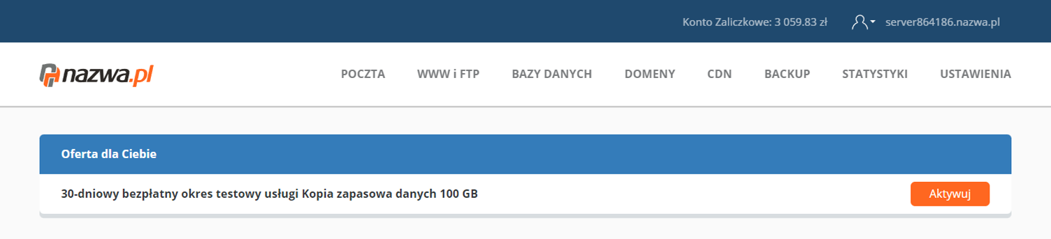 30-dniowy bezpłatny okres testowy | nazwa.pl