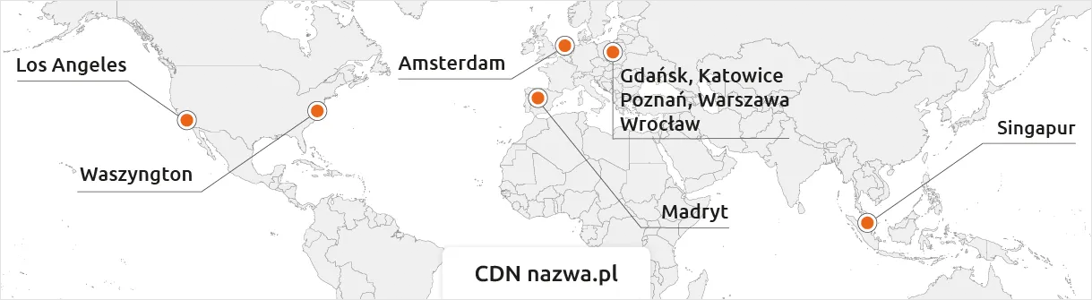 CDN nazwa.pl w Polsce i na świecie