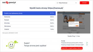 Testy z pięciu miast w Polsce | nazwa.pl