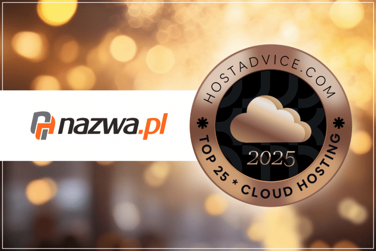 Nagroda HostAdvice „Top 25 Cloud Hosting 2025” | nazwa.pl