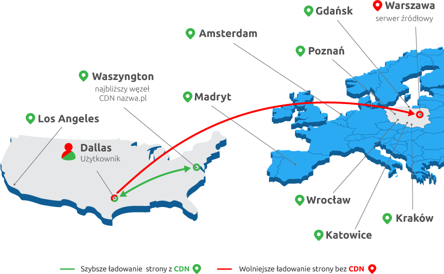 Mapa CDN USA - nazwa.pl