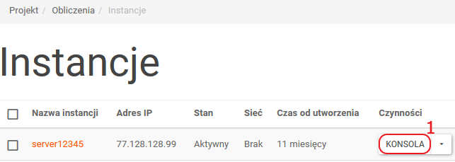 vps nazwa.pl konsola instancji
