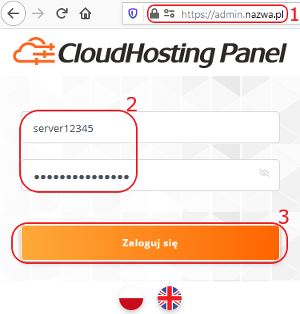 cloudhosting panel logowanie