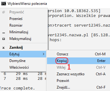 wiersz polecen kopiuj