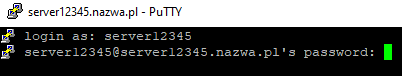 ssh nazwa.pl logowanie