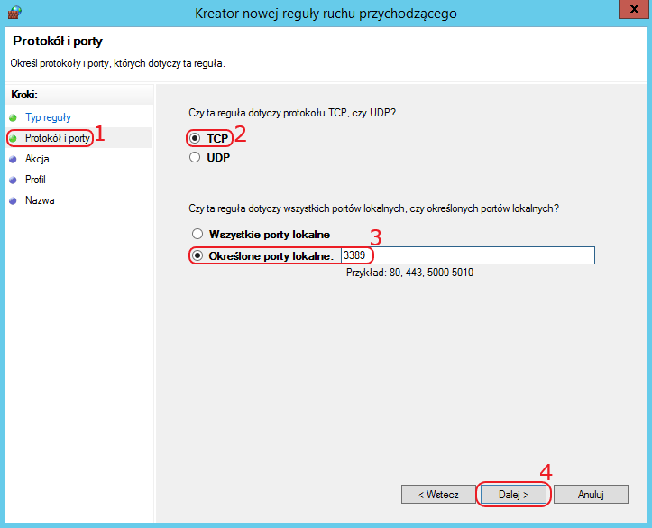 vps windows firewall tcp