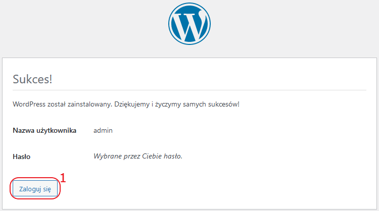 reczna instalacja wp podsumowanie