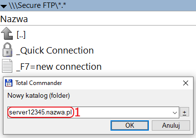 total commander nowe polaczenie