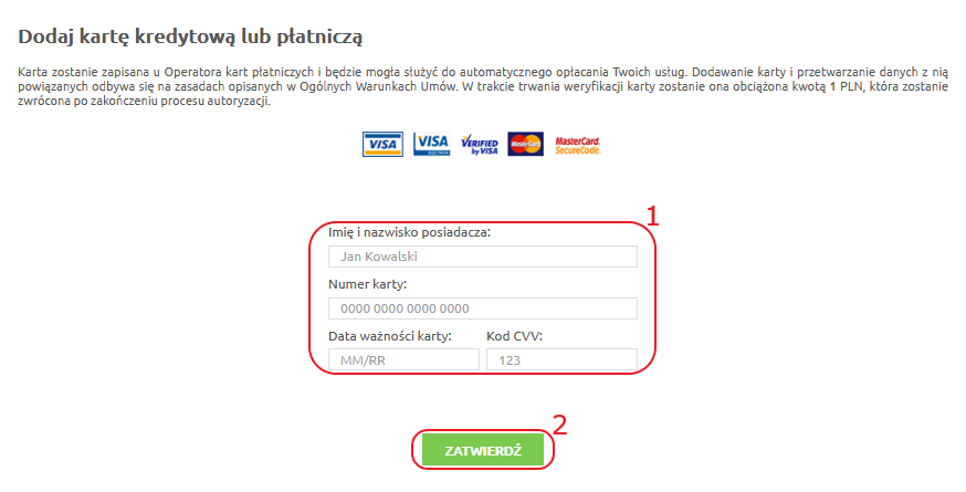 dodawanie karty platniczej do&nbsp;pk