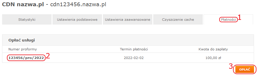 cdn nazwa.pl szczegoly platnosci