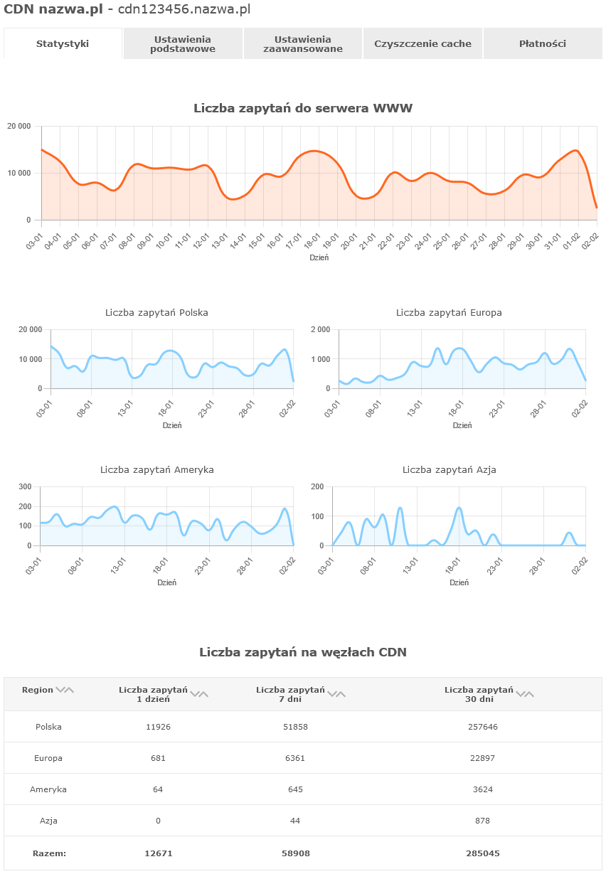 cdn nazwa.pl szczegoly statystyki liczba zapytan