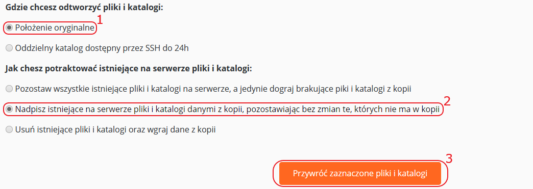 backup przywracanie plikow www krok 2a