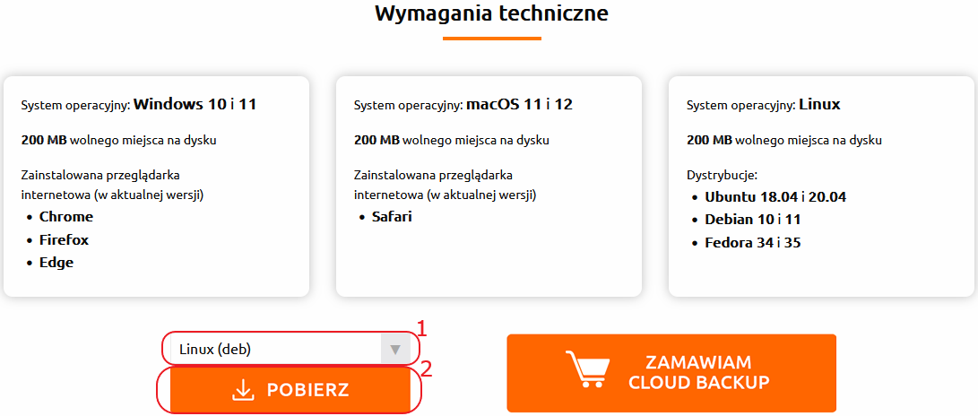 cloub backup linux wortal pobierz