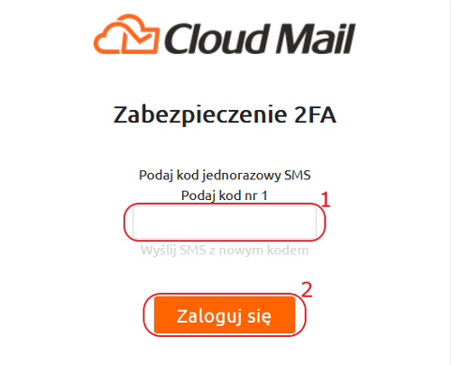 cloud mail logowanie krok 2 2fa wlaczone