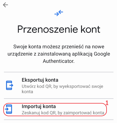 ga przenoszenie kont krok 6