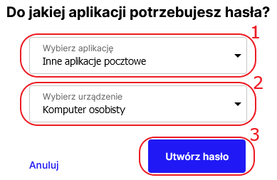 imap wp 1login wybierz aplikacje