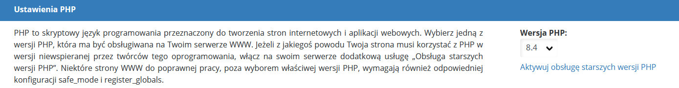 CloudHosting Panel www i ftp php 8.4
